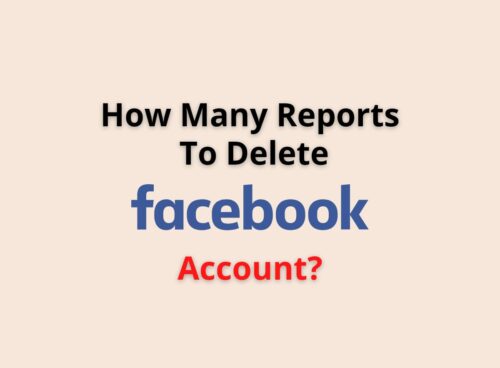 how many reports to delete faceboomaccount