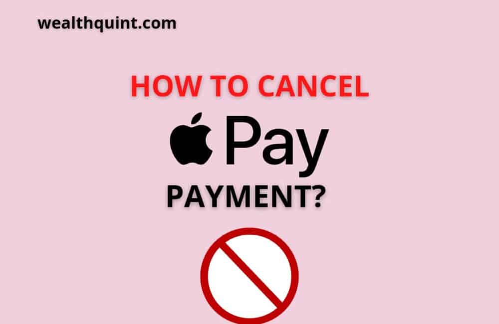 how to cancel apple pay payment