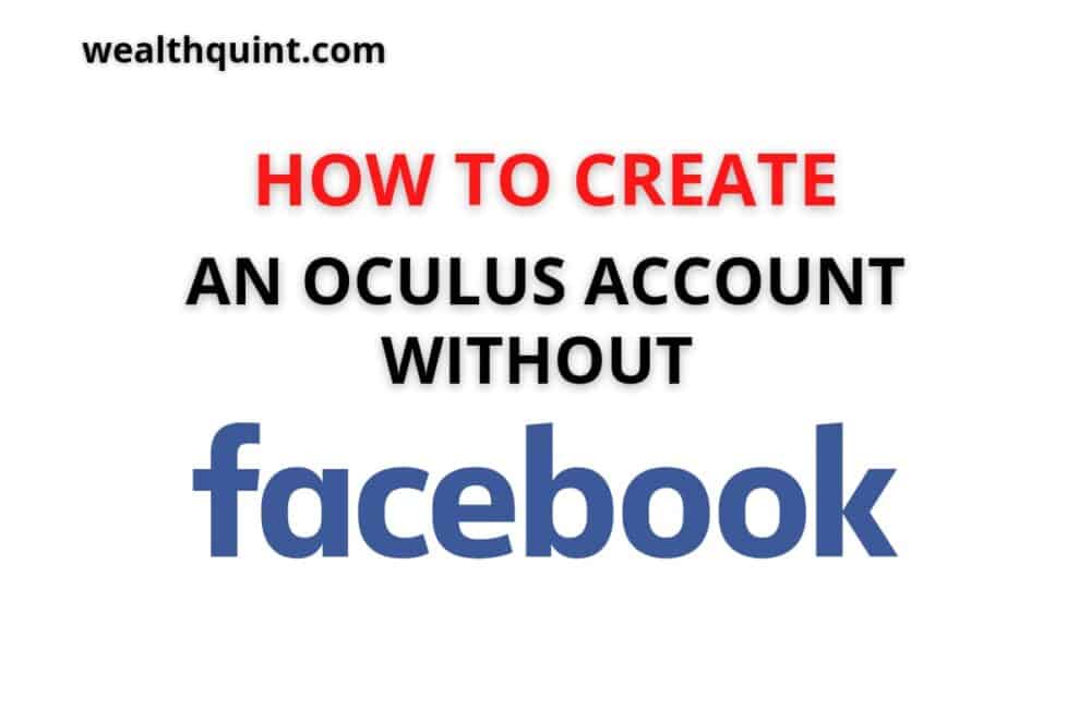 how to create an oculus account without facebook