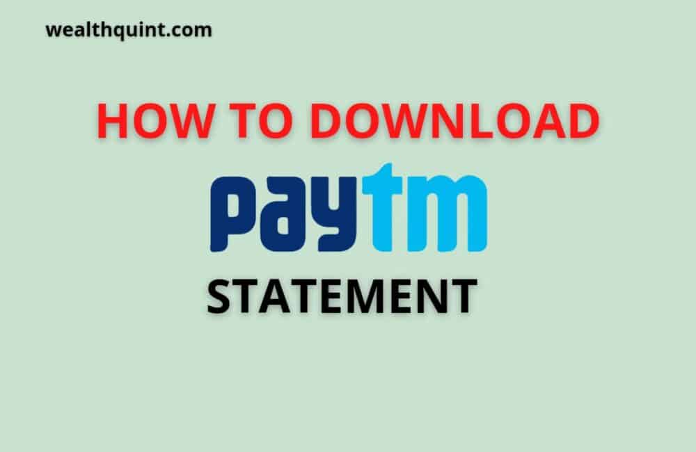 how to download paytm statement