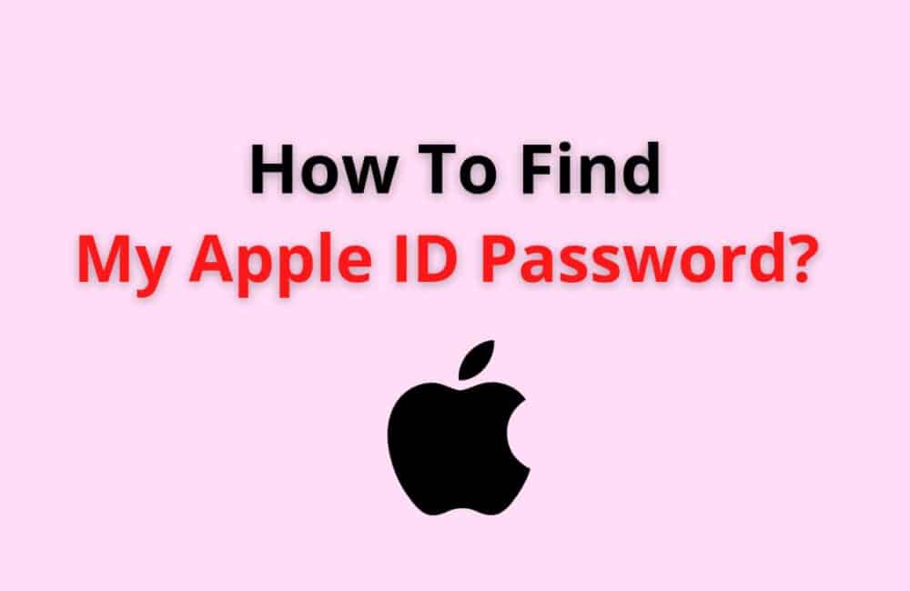 how to find my apple id password