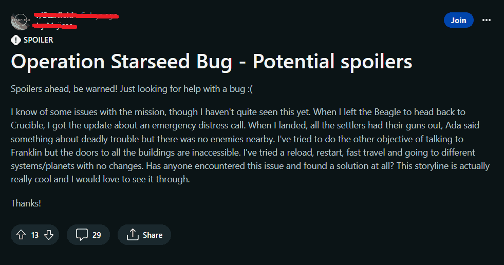 How to Fix Starfield Operation Starseed Bug 2 how to fix operation star seed bug on starfield