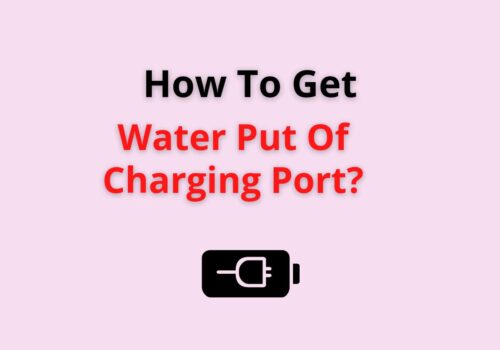 how to get water out of charging port