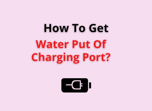 how to get water out of charging port