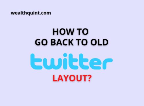 how to go back to old twitter layput