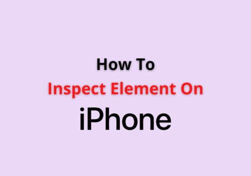 how to inspect element on iphone