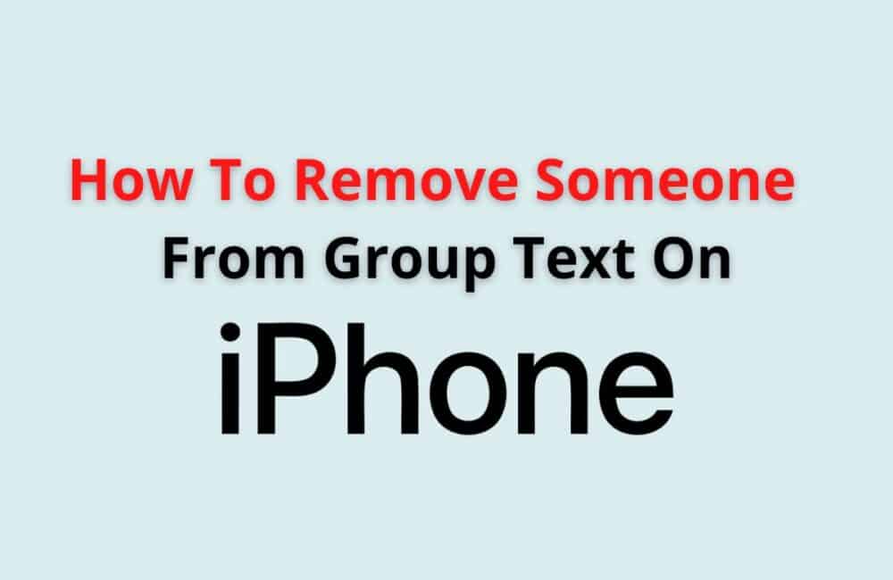 how to remove someone from group text on iphone