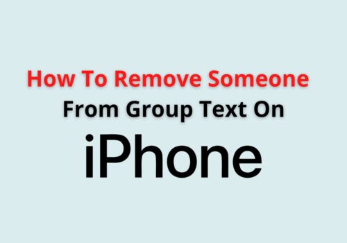 how to remove someone from group text on iphone