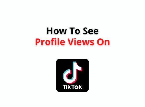 how to see profile views on tiktok