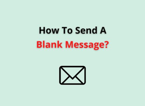 how to send blank message