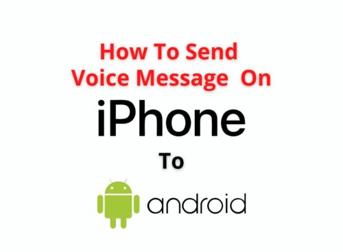 how to send voice message on iphone to android