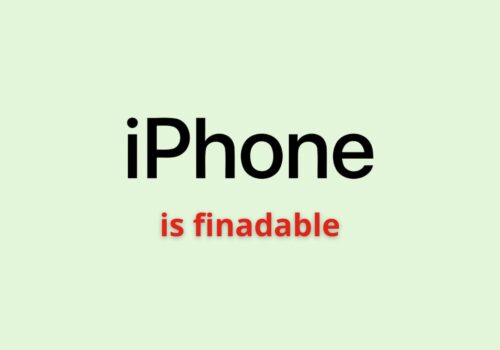 iPhone Is Findable