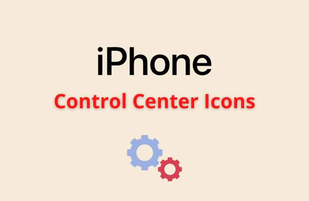 iPhone control center icons