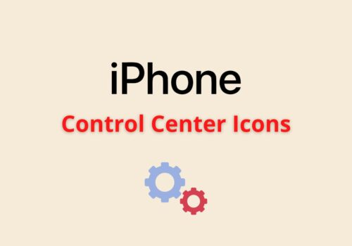 iPhone control center icons