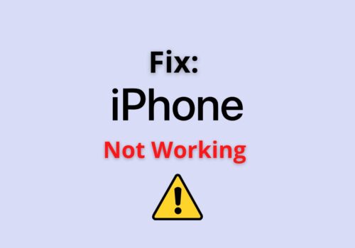 iPhone not working