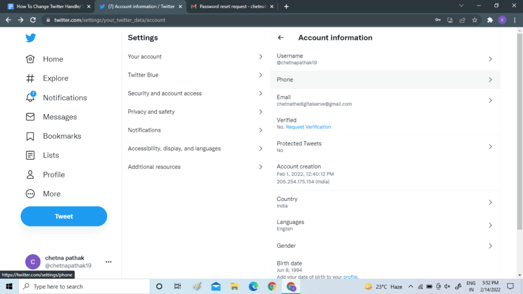 How To Change Twitter Handle or Username? 6 image 78