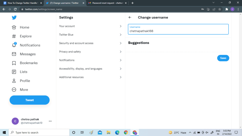 How To Change Twitter Handle or Username? 7 image 79