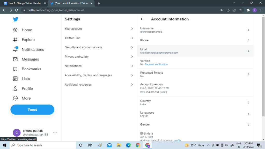 How To Change Twitter Handle or Username? 8 image 80