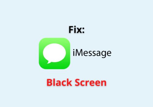 imessage black screen