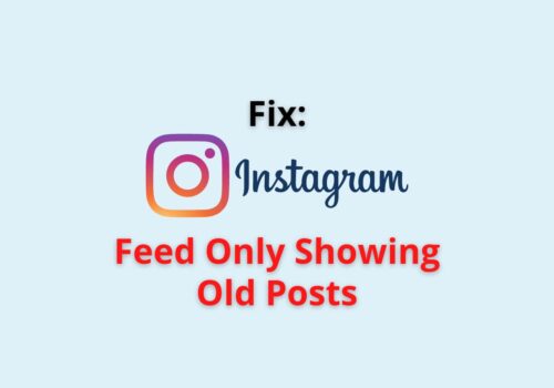 instagram feed only showing old posts