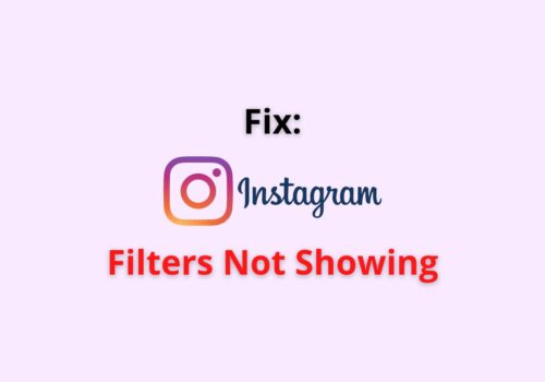 instagram filters not showing