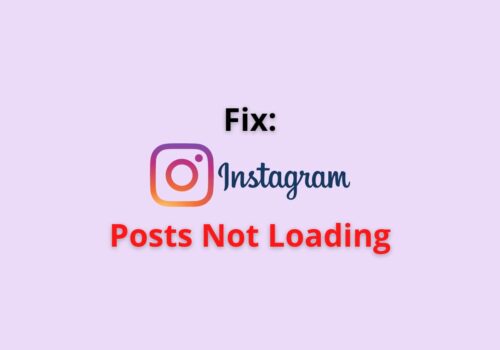 instagram posts not loading