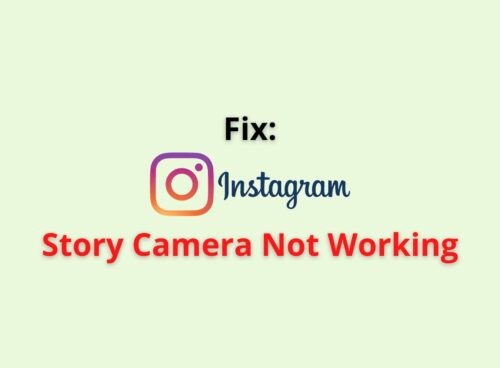 instagram story camera not working