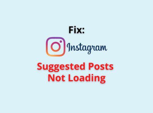 instagram sugested posts not loading