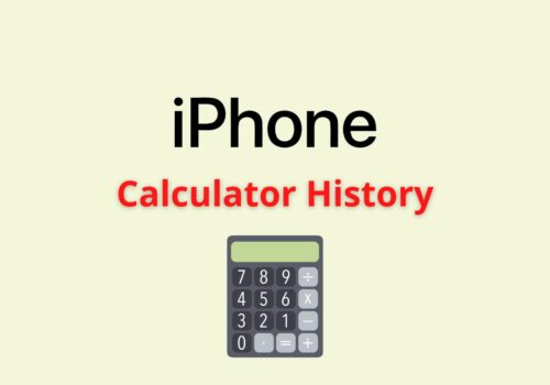 iphone calculator history