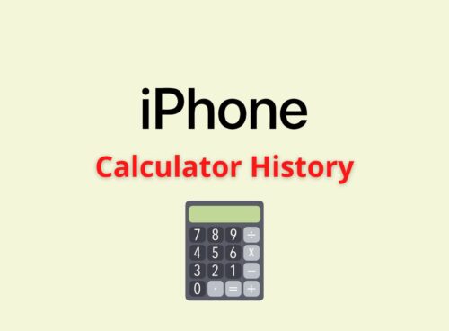 iphone calculator history