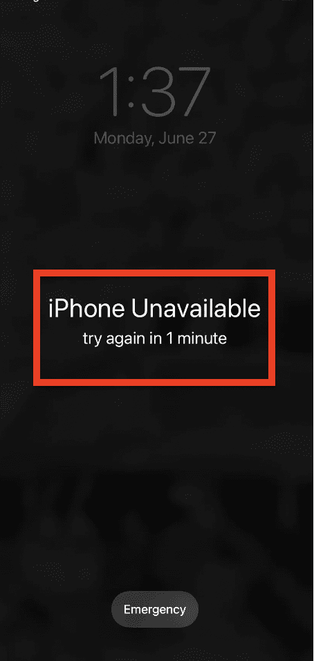 How to Fix iPhone Unavailable Try Again in 1 Minute 1 iphone unavailable try again in 1 minute