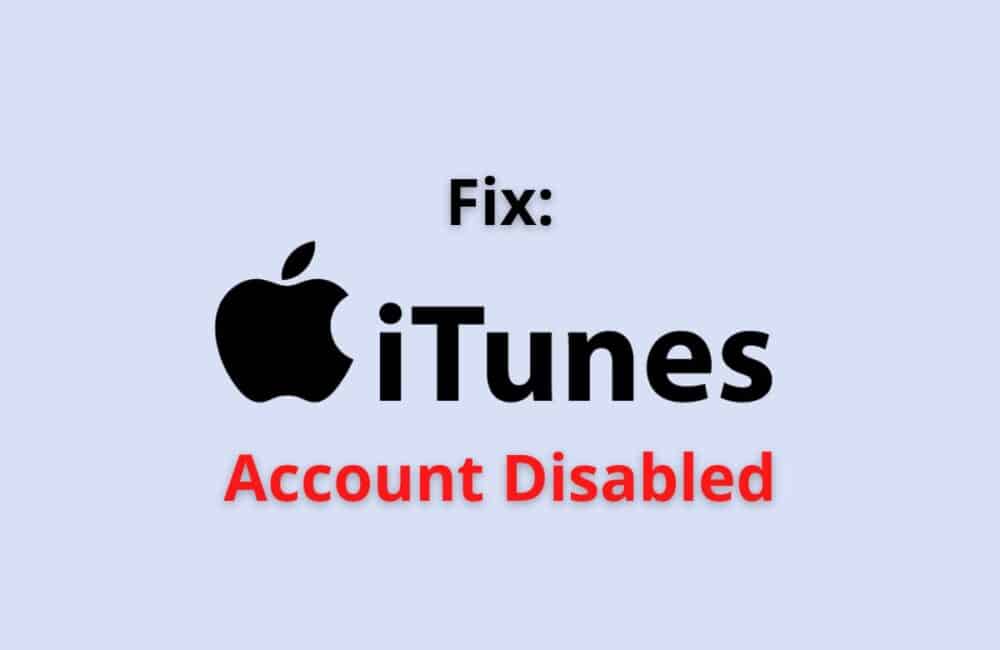 itunes account disabled