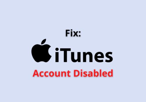 Fix: iTunes Account Disabled 2 itunes account disabled