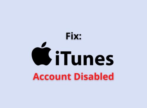 itunes account disabled