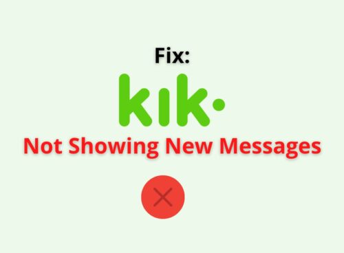 kik not showing new messages