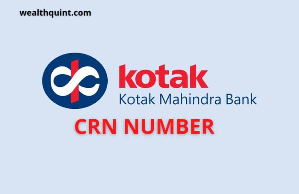 crn number in kotak bank