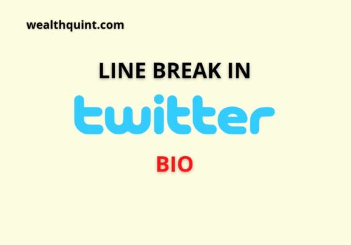 line break in twitter bio