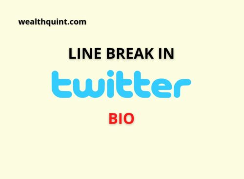 line break in twitter bio