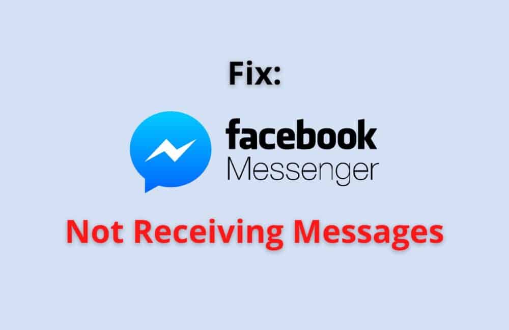messenger not receiving messages