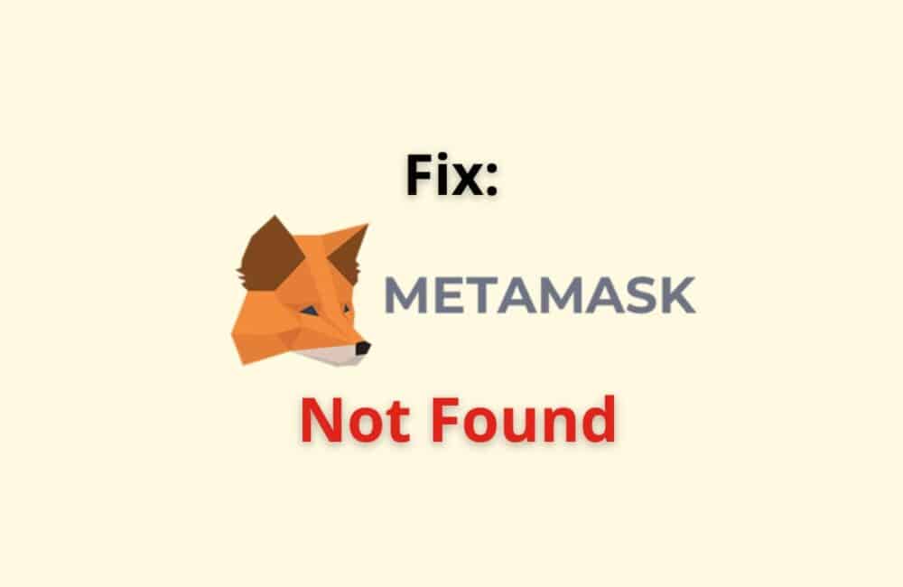 metamask not found