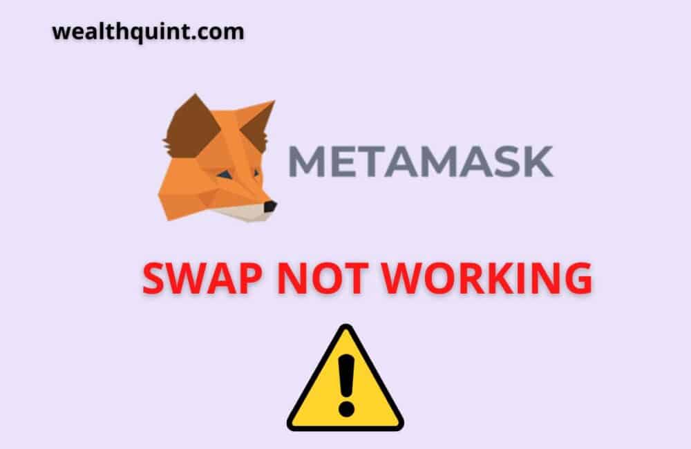 metamask swap not working