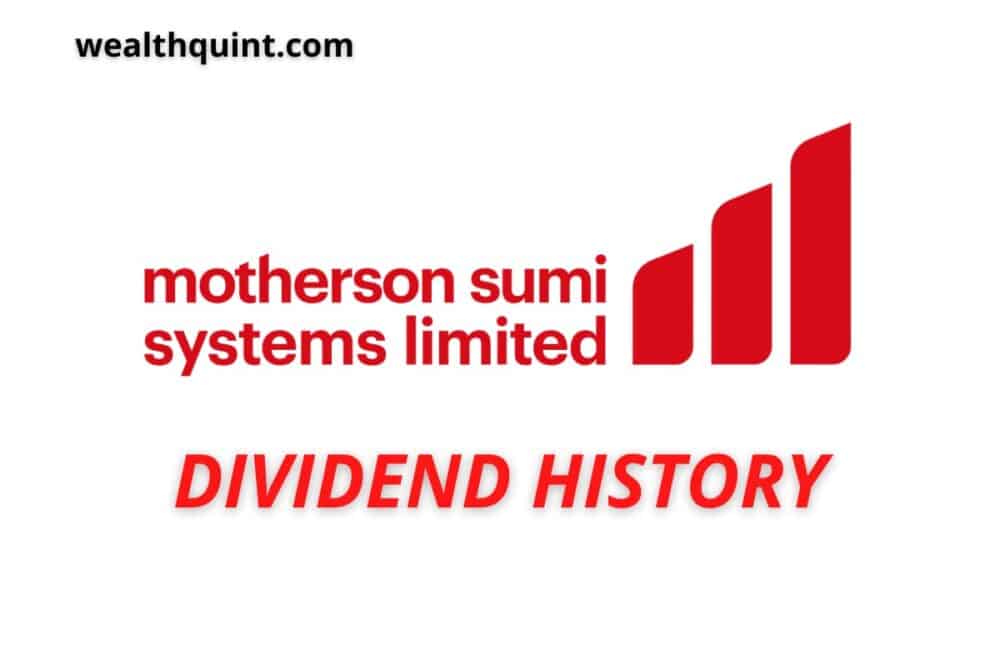 motherson sumi Dividend History