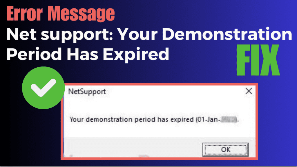 How to Fix "NetSupport Your Demonstration Period Has Expired" Popup 1 netsupport your demonstration period has expired