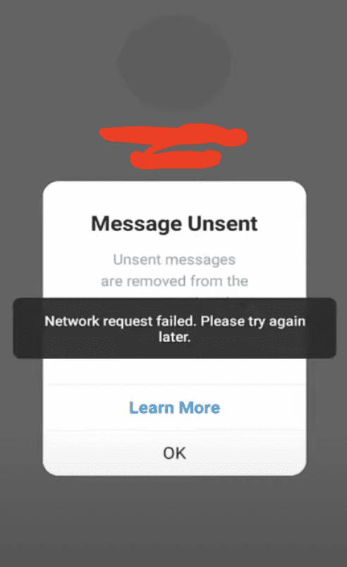 Fix: Instagram Unsend Message Not Working 1 network request failed please try again instagram sc