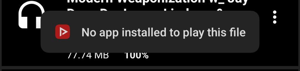 How To Fix "No App Installed To Play This File" on NewPipe 2 newpipe no app installed to play this file