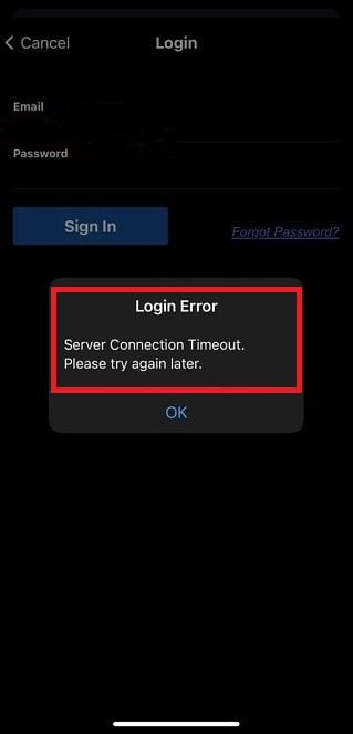 How To Fix "Login Error Server Connection Timeout" On NJ Transit App 1 nj transit app Login error server connection timeout