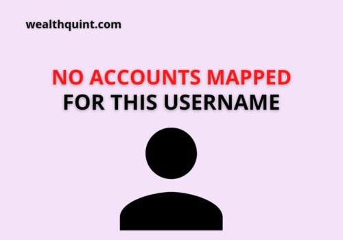 no account mapped for this username