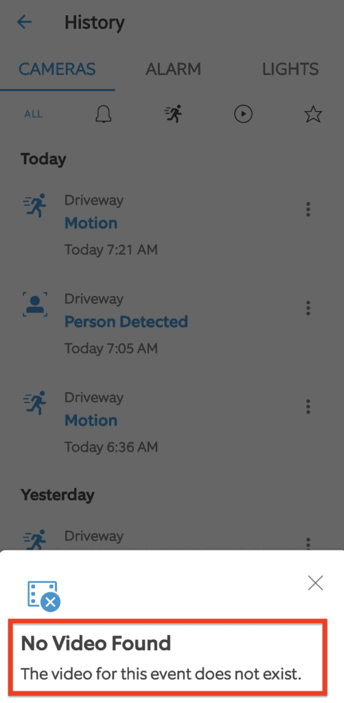 How to Fix "No Video Found" on Ring 1 no video found the video for this event does not exist trying to view a motion event on the Ring app