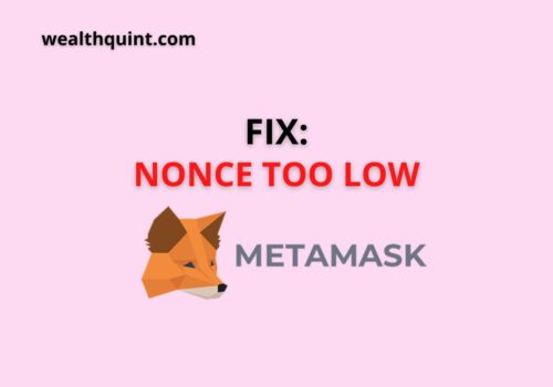 nonce too low metamask