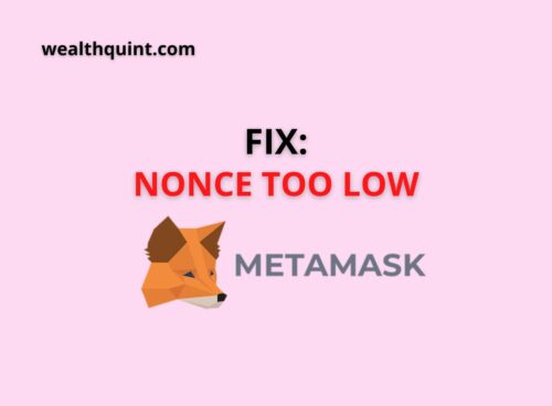 nonce too low metamask
